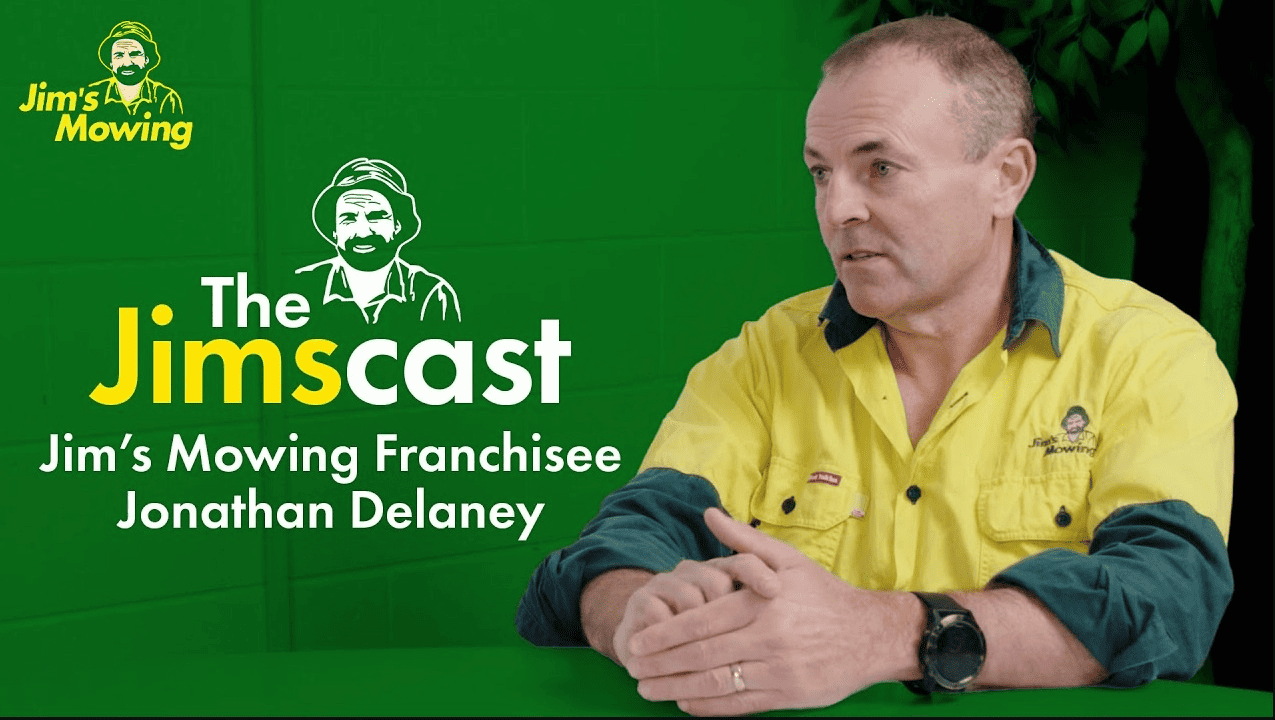 interview with Jim's mowing franchisee, Jonathon Delaney and Joel Kleber